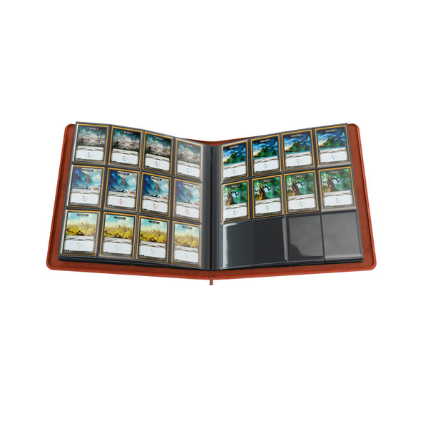 GameGenic Zip-Up Album 24 Pocket Binder - Red (12 pockets per page) - Duel Kingdom