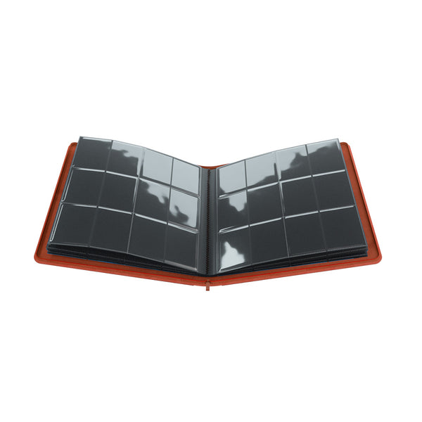 GameGenic Zip-Up Album 24 Pocket Binder - Red (12 pockets per page) - Duel Kingdom