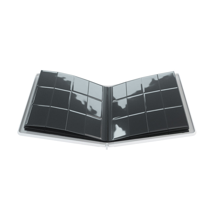 GameGenic Zip-Up Album 24 Pocket Binder - White (12 pockets per page) - Duel Kingdom