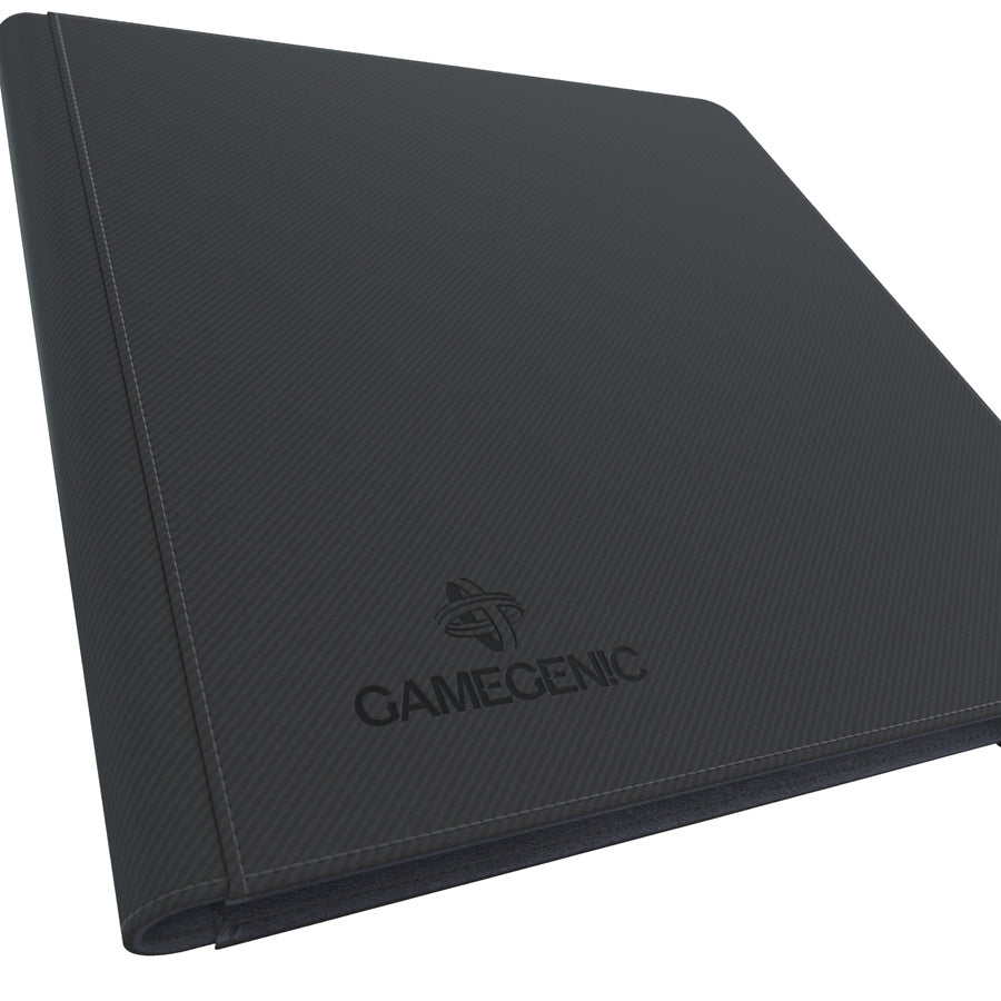 GameGenic Prime Album 24 Pocket Binder - Black (12 pockets per page) - Duel Kingdom