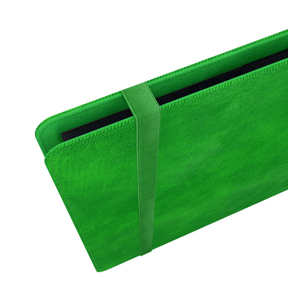 GameGenic Prime Album 18 Pocket Binder - Green (9 pockets per page) - Duel Kingdom