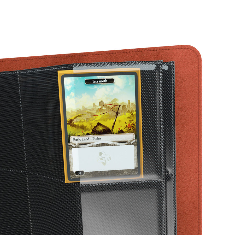 GameGenic Prime Album 24 Pocket Binder - Red (12 pockets per page) - Duel Kingdom