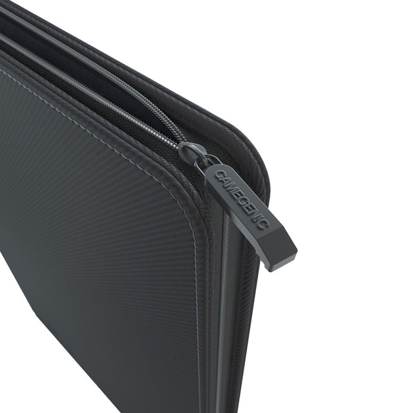 GameGenic Zip-Up Album 24 Pocket Binder - Black (12 pockets per page) - Duel Kingdom