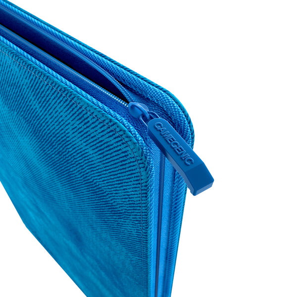 GameGenic Zip-Up Album 24 Pocket Binder - Blue (12 pockets per page) - Duel Kingdom