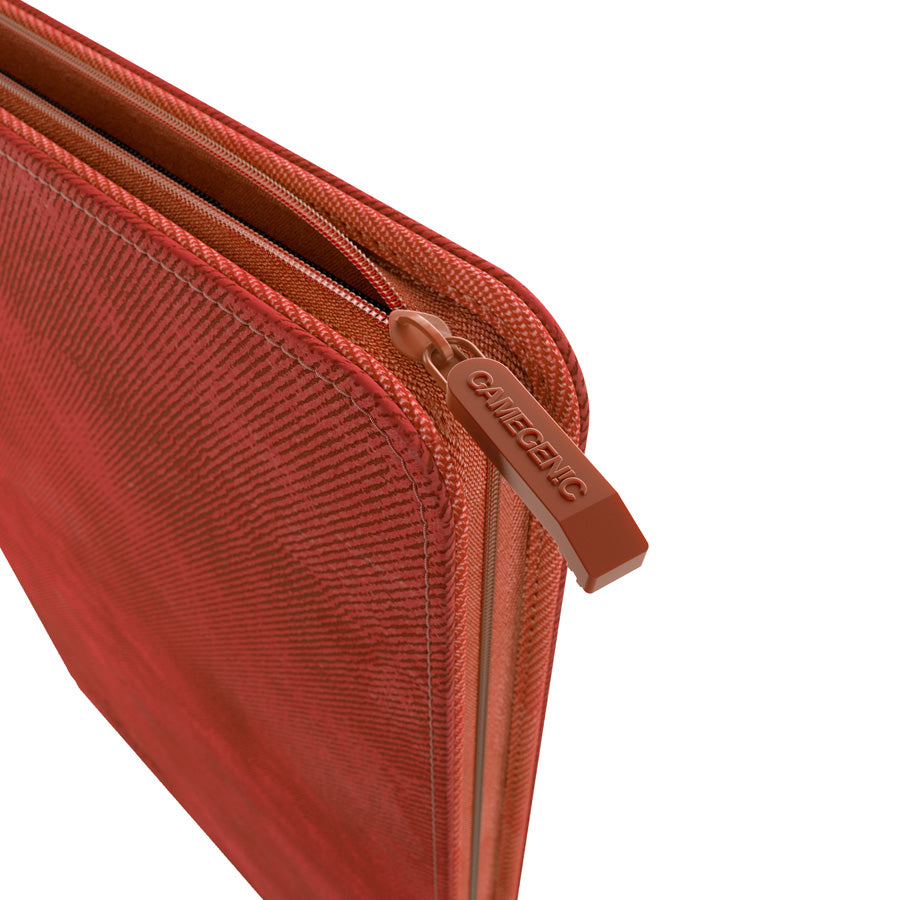 GameGenic Zip-Up Album 18 Pocket Binder - Red (9 pockets per page) - Duel Kingdom