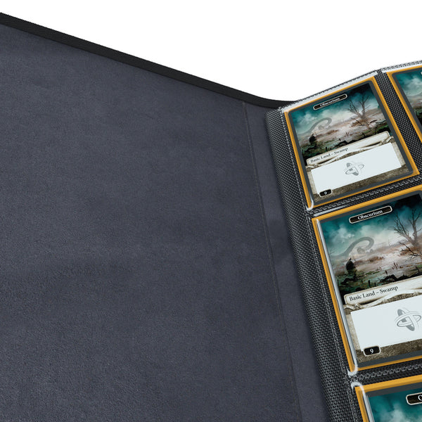 GameGenic Zip-Up Album 18 Pocket Binder - Black (9 pockets per page) - Duel Kingdom