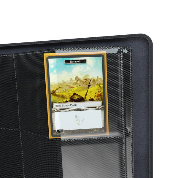 GameGenic Zip-Up Album 18 Pocket Binder - Black (9 pockets per page) - Duel Kingdom