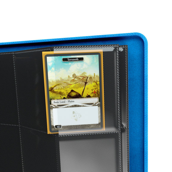 GameGenic Zip-Up Album 24 Pocket Binder - Blue (12 pockets per page) - Duel Kingdom