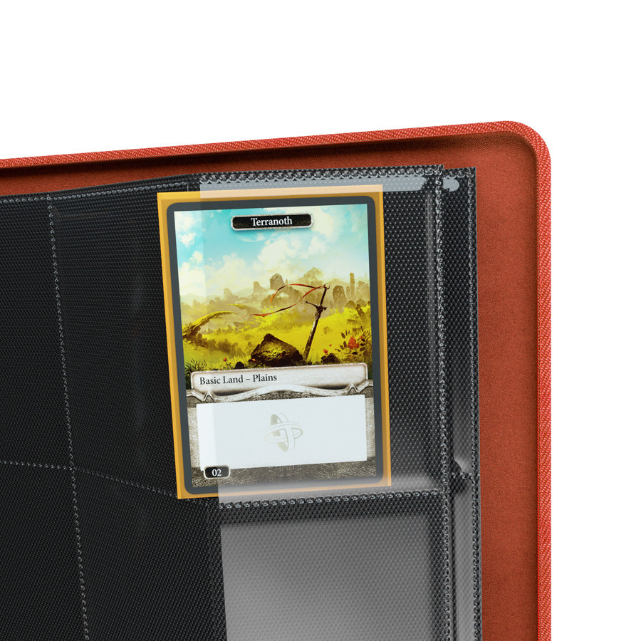 GameGenic Zip-Up Album 18 Pocket Binder - Red (9 pockets per page) - Duel Kingdom