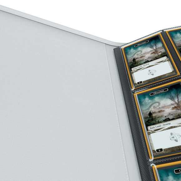 GameGenic Zip-Up Album 18 Pocket Binder - White (9 pockets per page) - Duel Kingdom