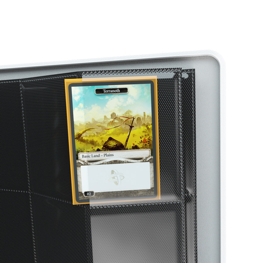 GameGenic Zip-Up Album 18 Pocket Binder - White (9 pockets per page) - Duel Kingdom