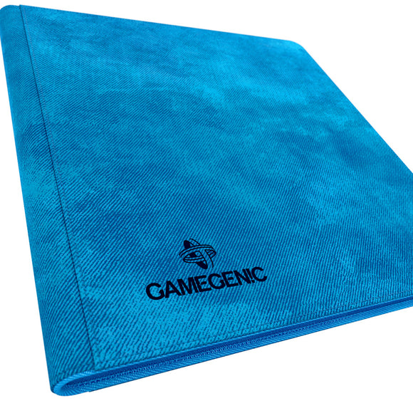 GameGenic Zip-Up Album 24 Pocket Binder - Blue (12 pockets per page) - Duel Kingdom