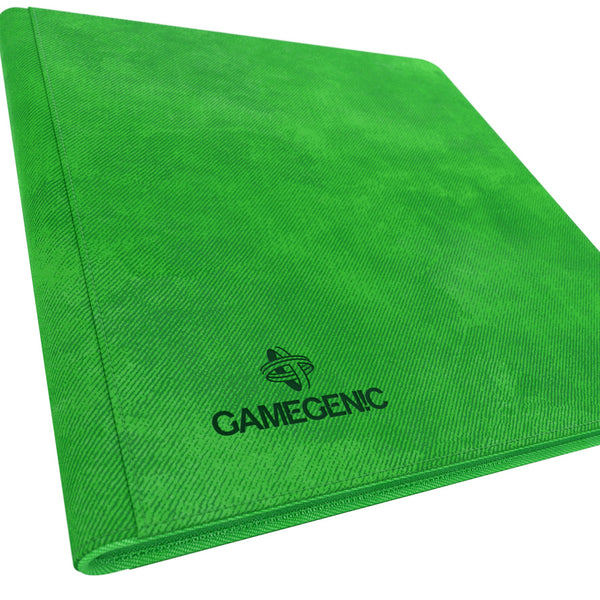GameGenic Zip-Up Album 24 Pocket Binder - Green (12 pockets per page) - Duel Kingdom