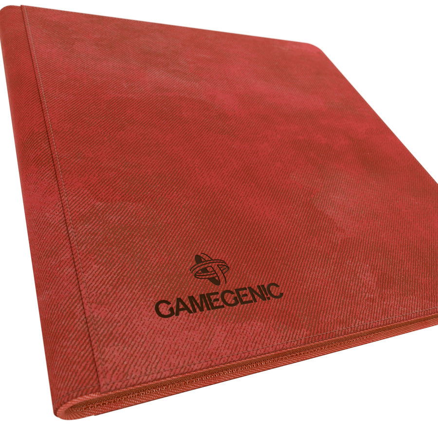 GameGenic Zip-Up Album 18 Pocket Binder - Red (9 pockets per page) - Duel Kingdom