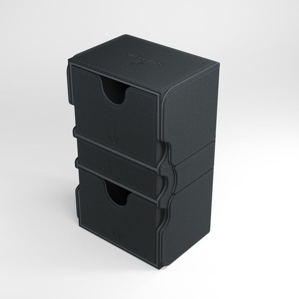 Stronghold Convertible Black Deck Box (200ct) - Duel Kingdom