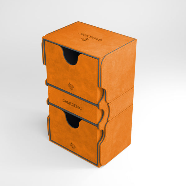 Stronghold Convertible Orange Deck Box (200ct) - Duel Kingdom
