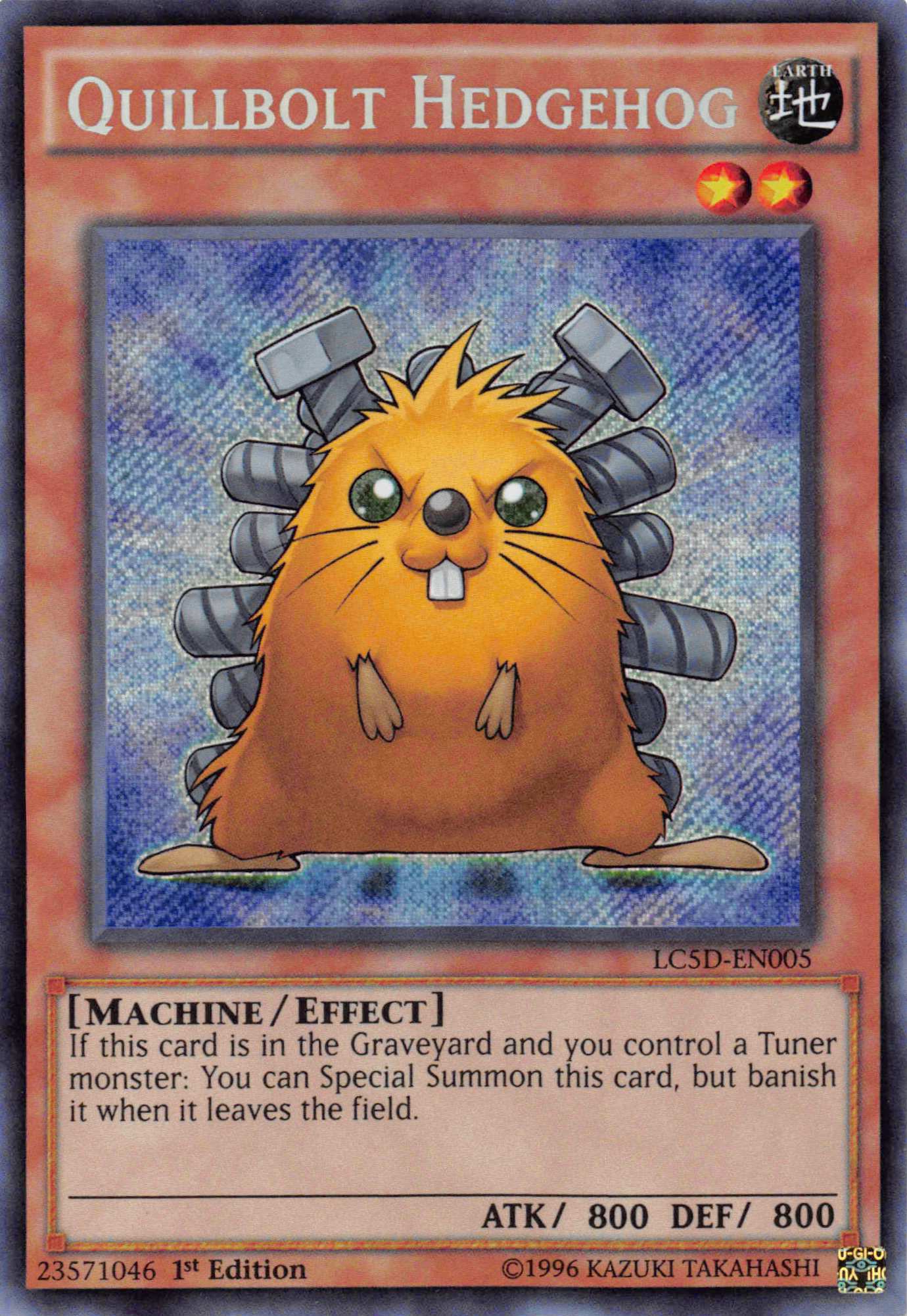 Quillbolt Hedgehog [LC5D-EN005] Secret Rare