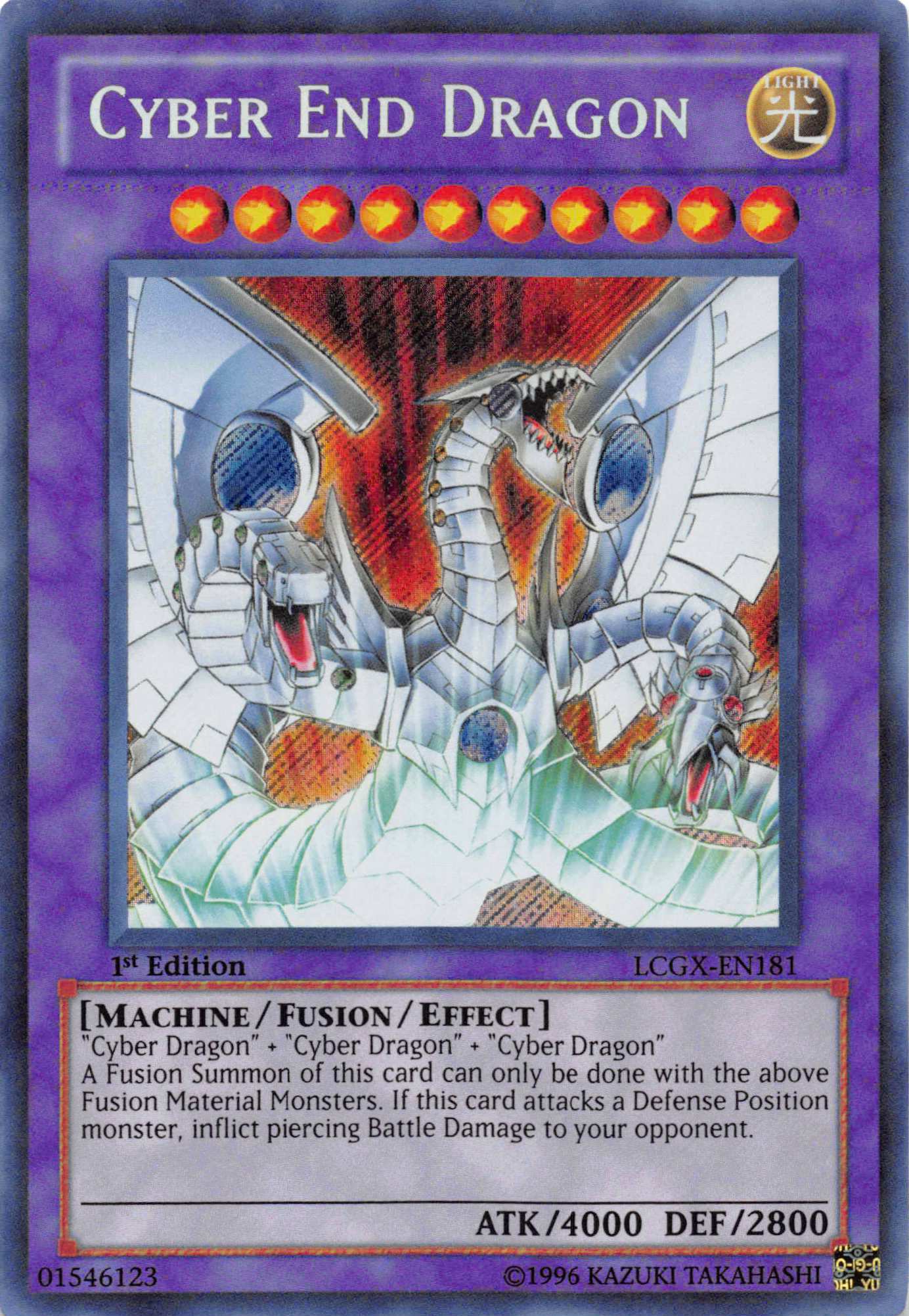 Cyber End Dragon [LCGX-EN181] Secret Rare