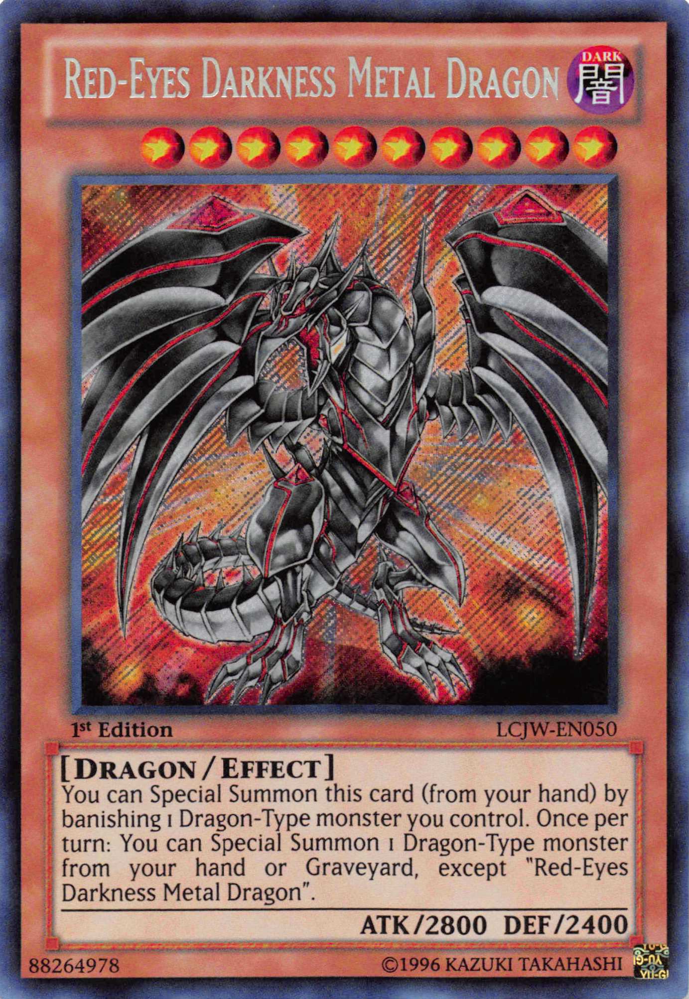 Red-Eyes Darkness Metal Dragon [LCJW-EN050] Secret Rare