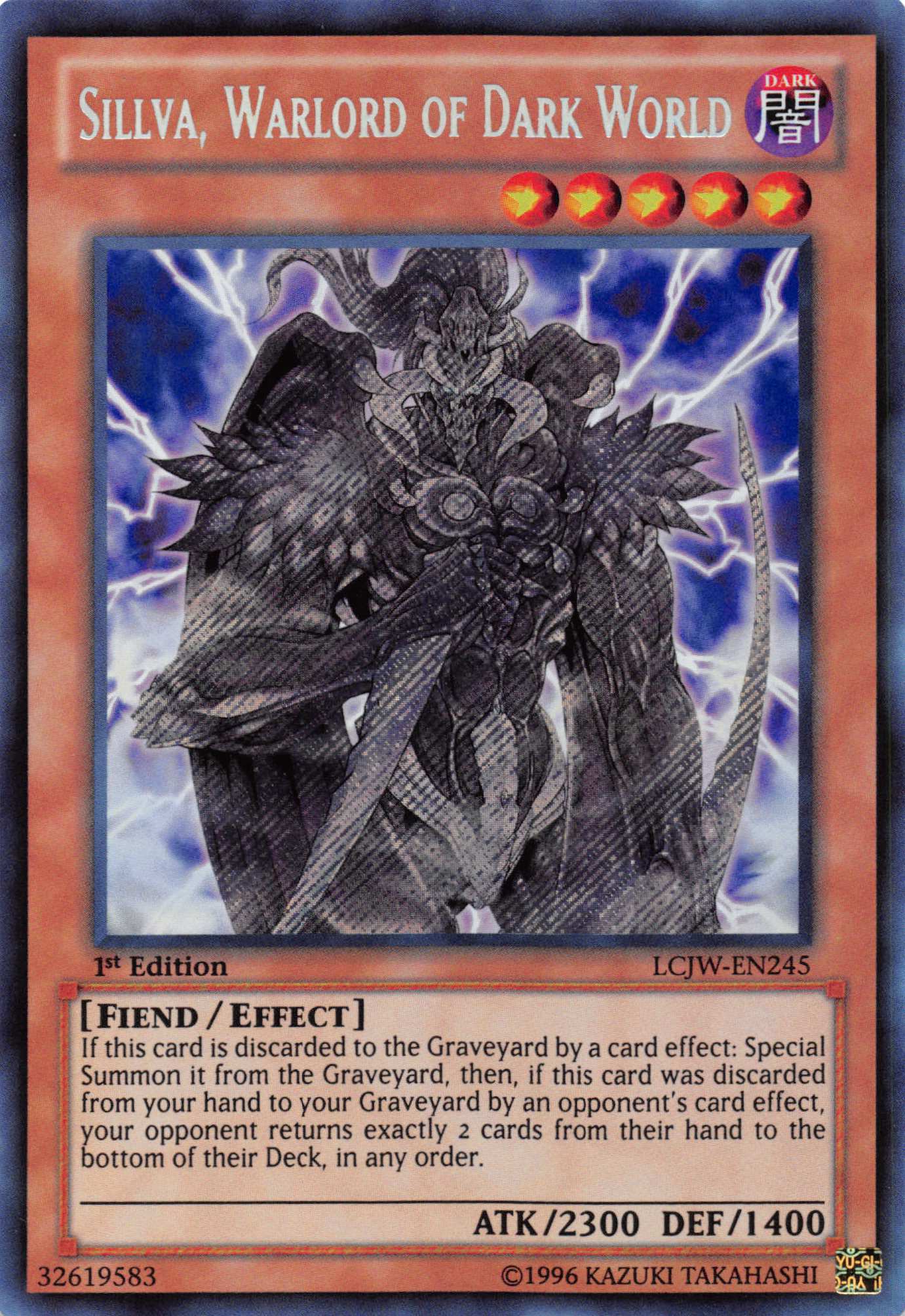 Sillva, Warlord of Dark World [LCJW-EN245] Secret Rare