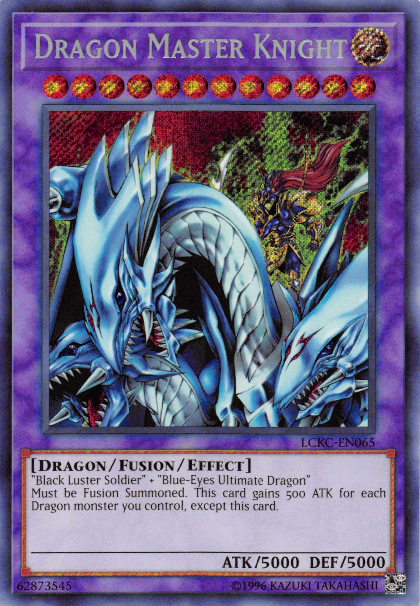 Dragon Master Knight [LCKC-EN065] Secret Rare