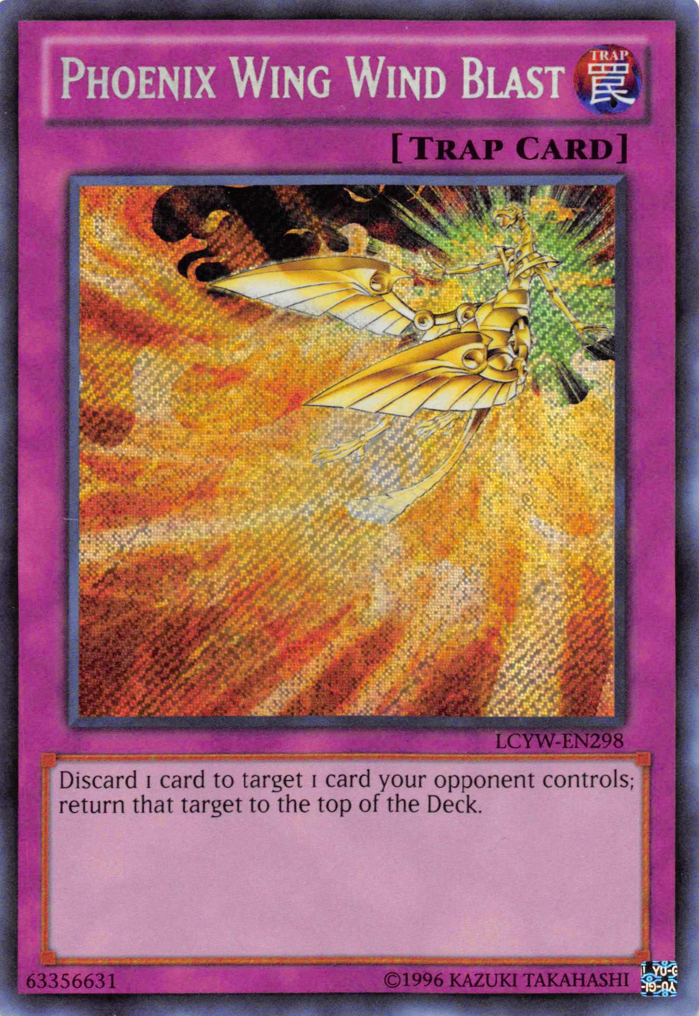 Phoenix Wing Wind Blast [LCYW-EN298] Secret Rare