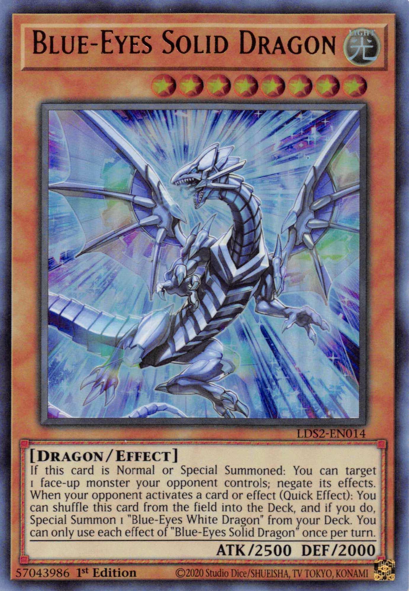 Blue-Eyes Solid Dragon [LDS2-EN014] Ultra Rare