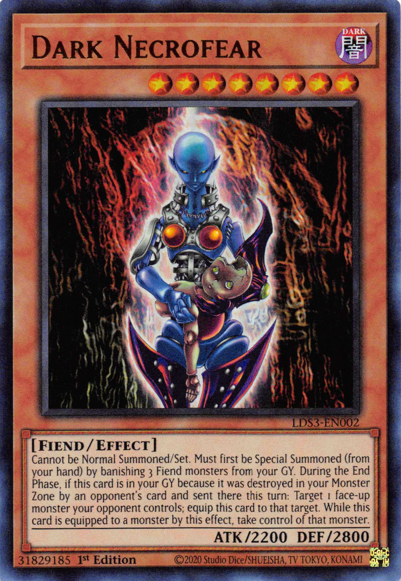 Dark Necrofear [LDS3-EN002] Ultra Rare