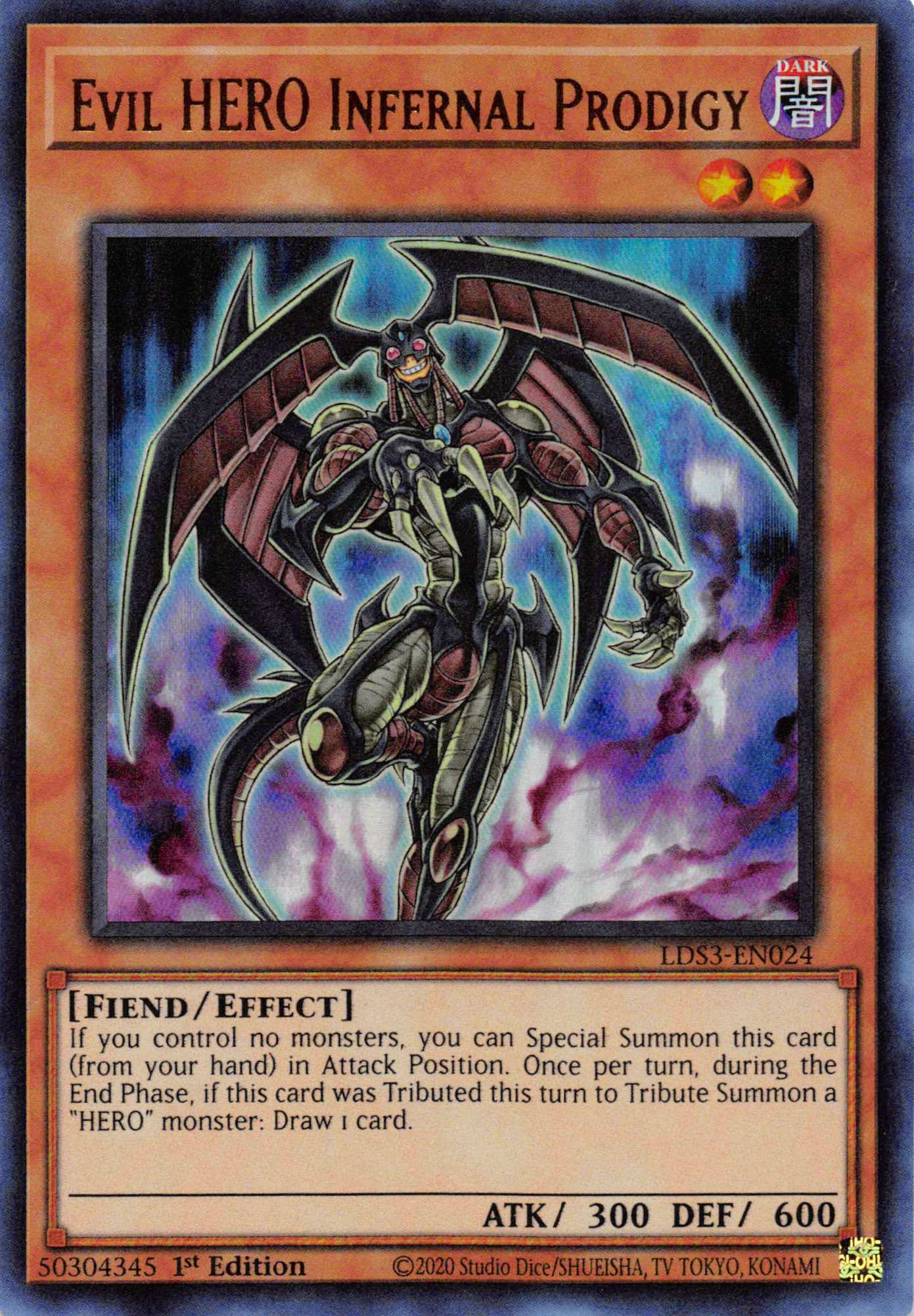 Evil HERO Infernal Prodigy [LDS3-EN024] Ultra Rare