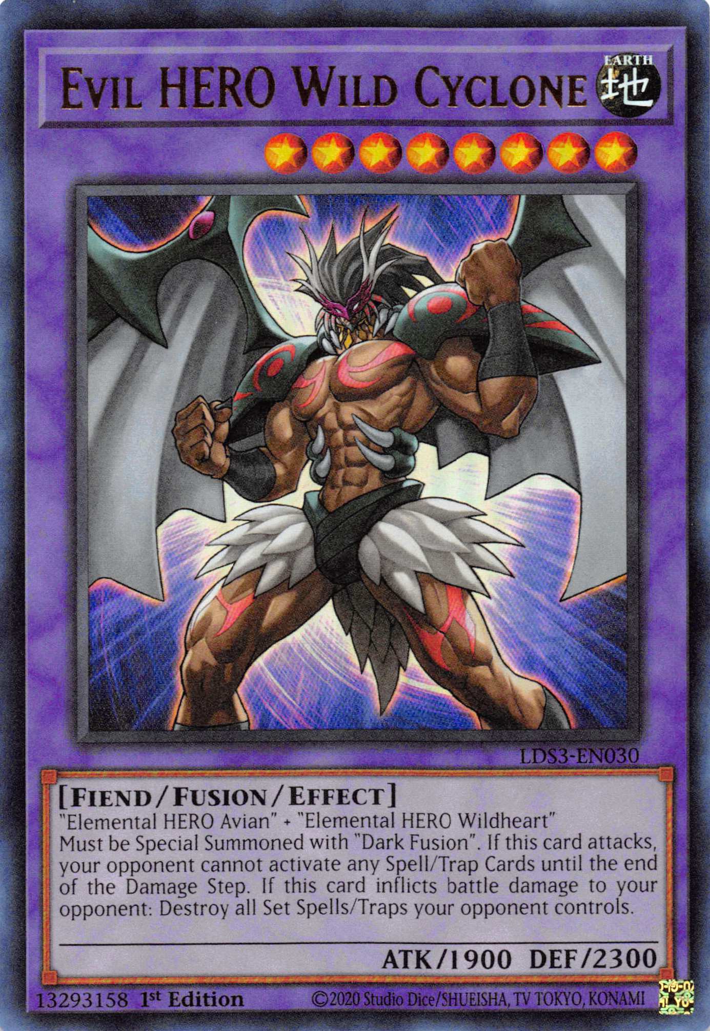 Evil HERO Wild Cyclone [LDS3-EN030] Ultra Rare