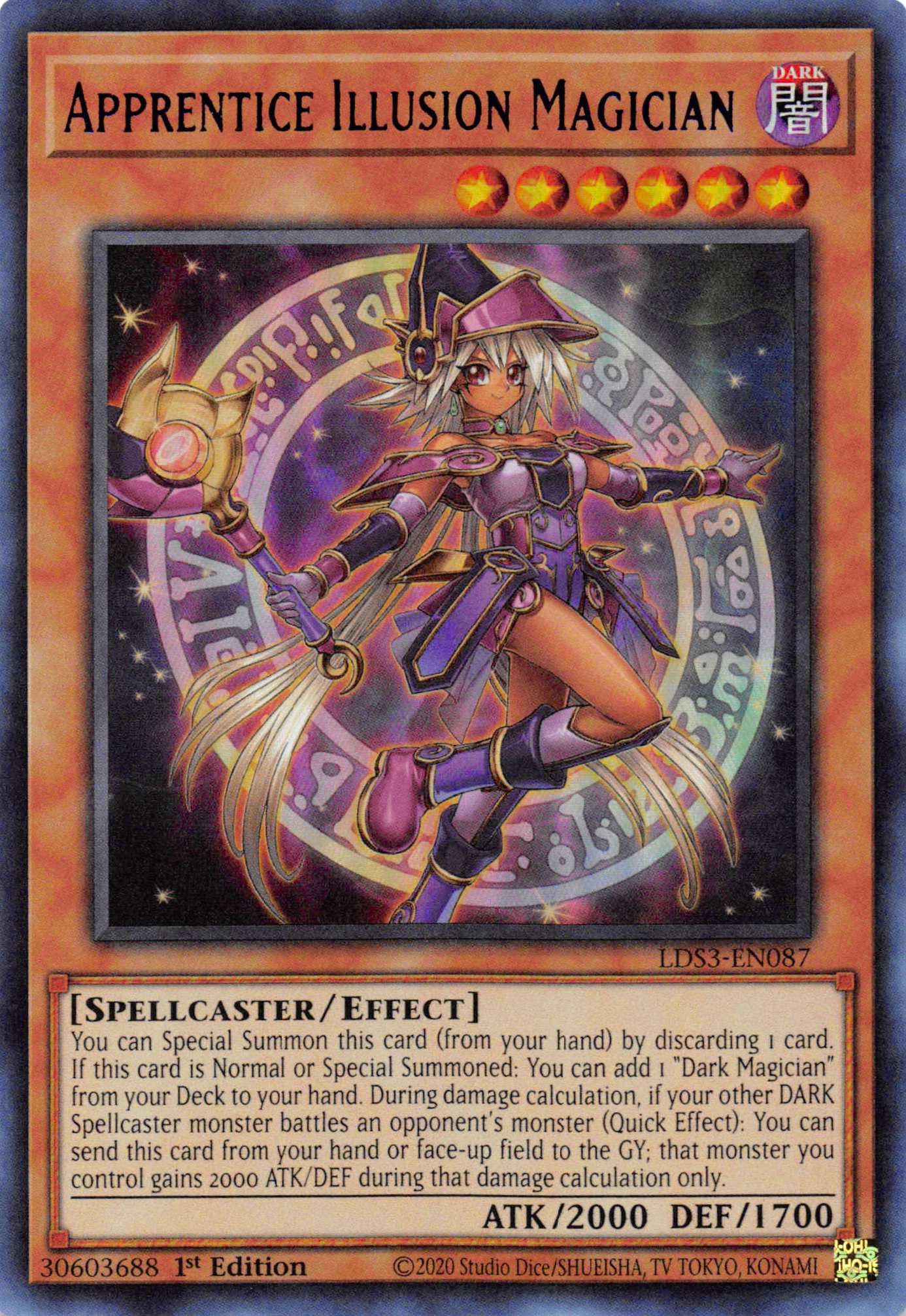 Apprentice Illusion Magician (Blue) [LDS3-EN087] Ultra Rare