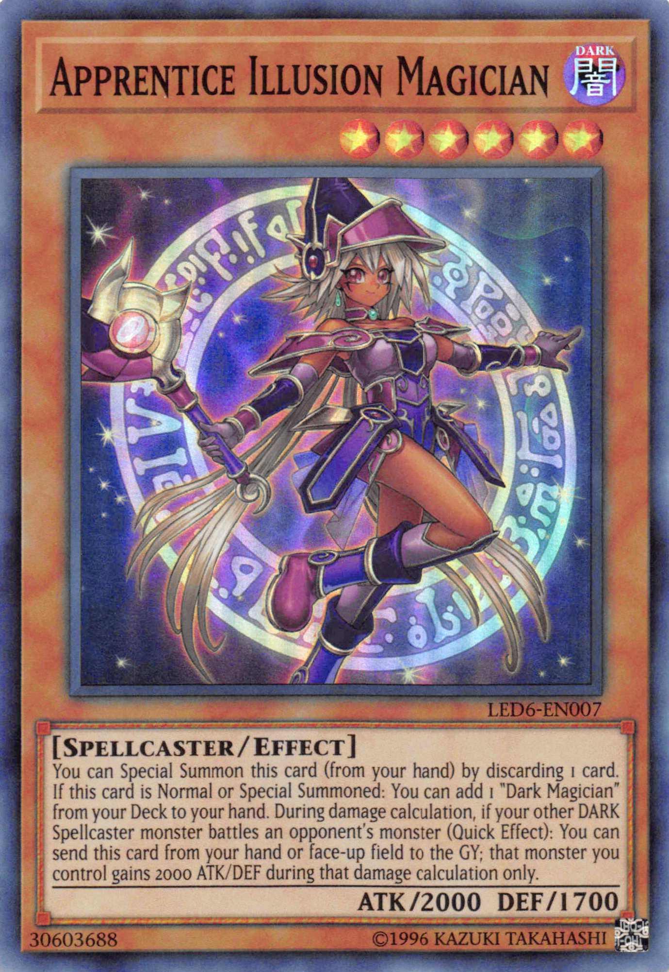 Apprentice Illusion Magician [LED6-EN007] Super Rare Unlimited