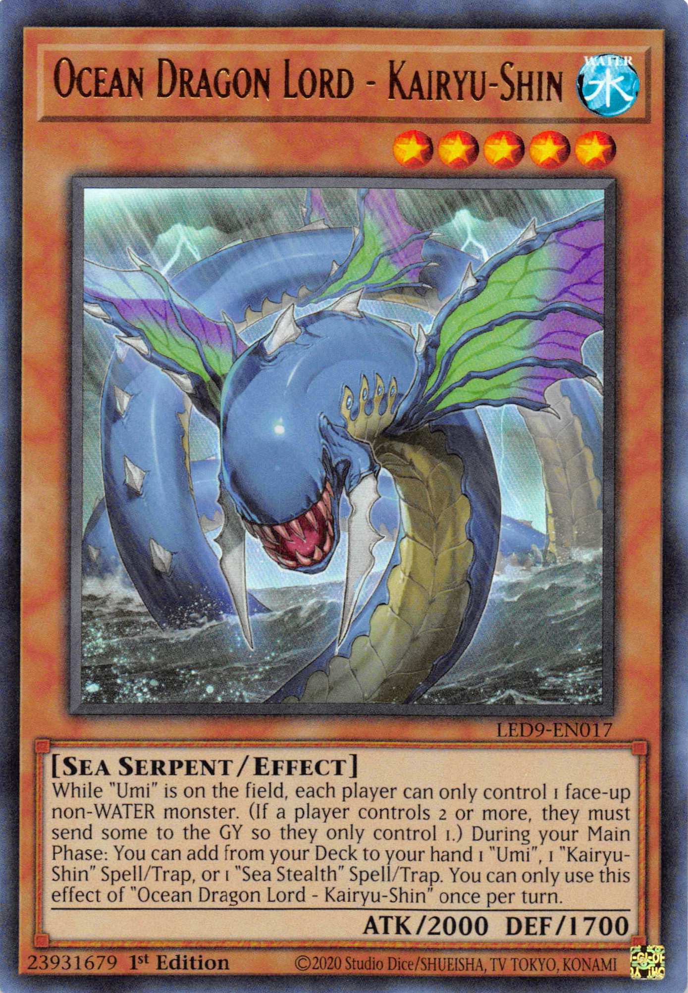 Ocean Dragon Lord - Kairyu-Shin [LED9-EN017] Ultra Rare