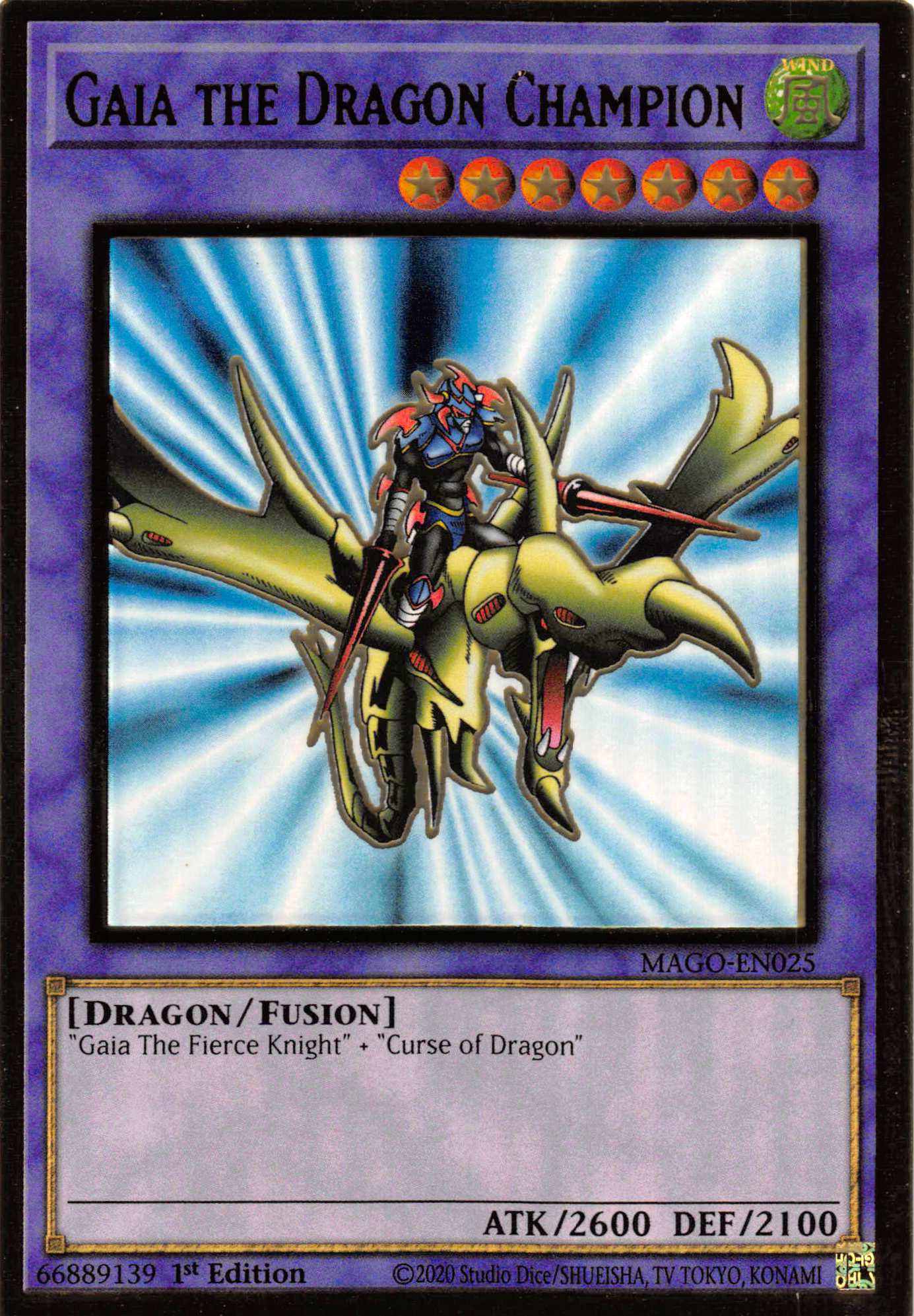 Gaia the Dragon Champion [MAGO-EN025] Gold Rare