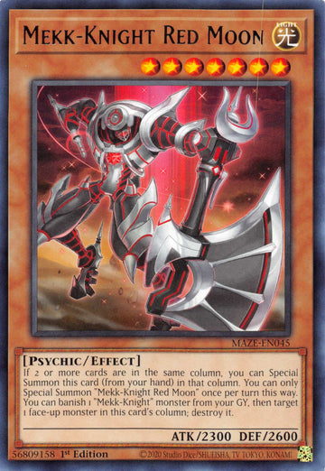 Mekk-Knight Red Moon [MAZE-EN045] Rare