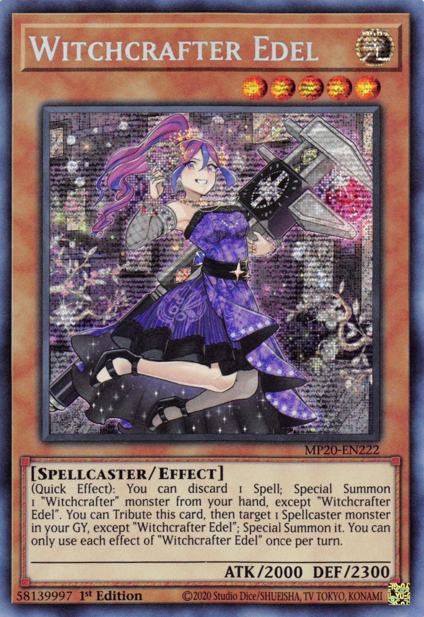 Witchcrafter Edel [MP20-EN222] Prismatic Secret Rare