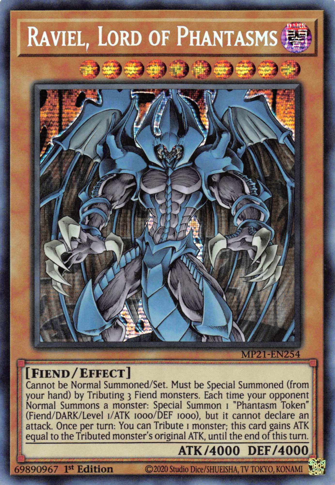 Raviel, Lord of Phantasms [MP21-EN254] Prismatic Secret Rare