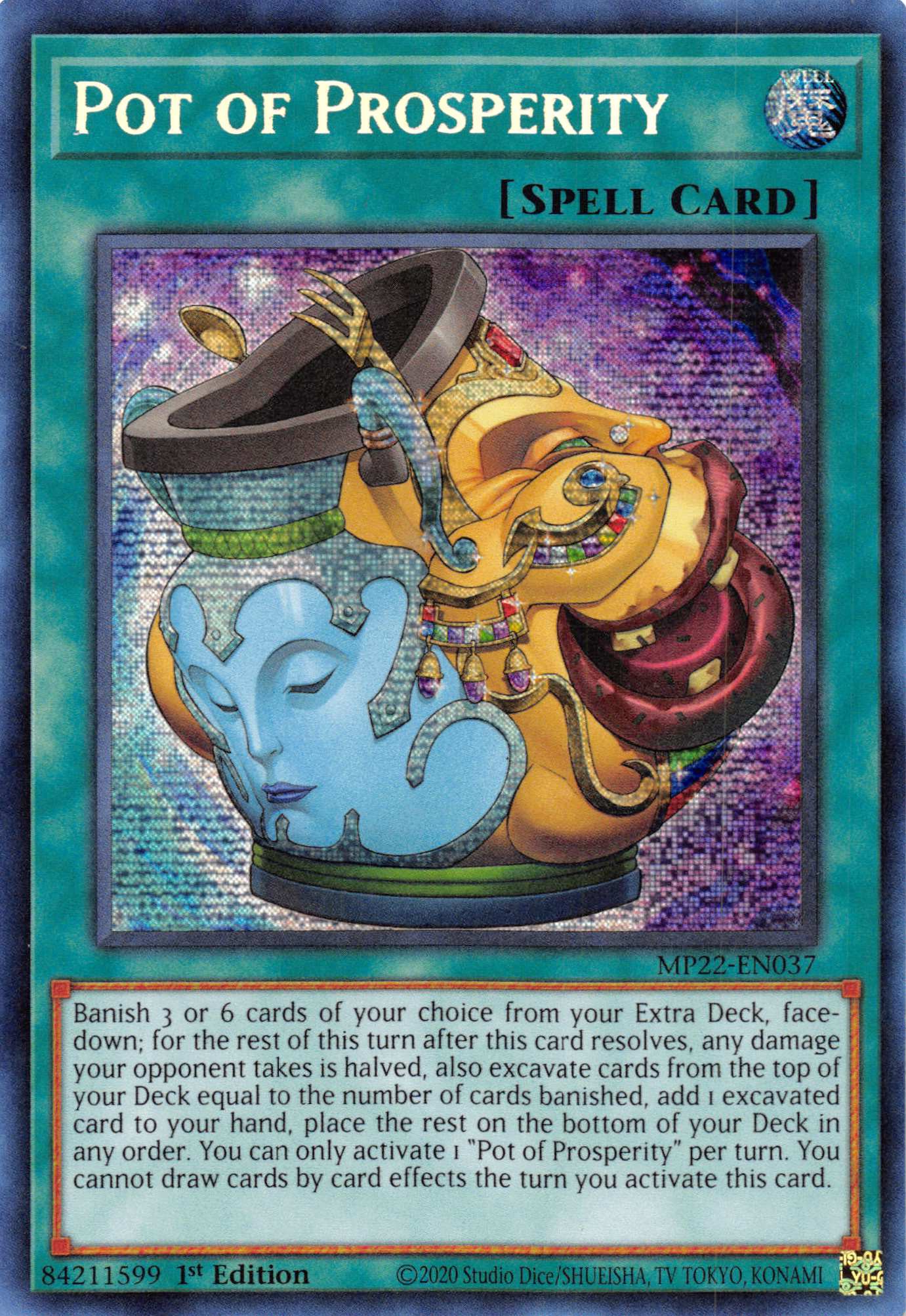 Pot of Prosperity [MP22-EN037] Prismatic Secret Rare