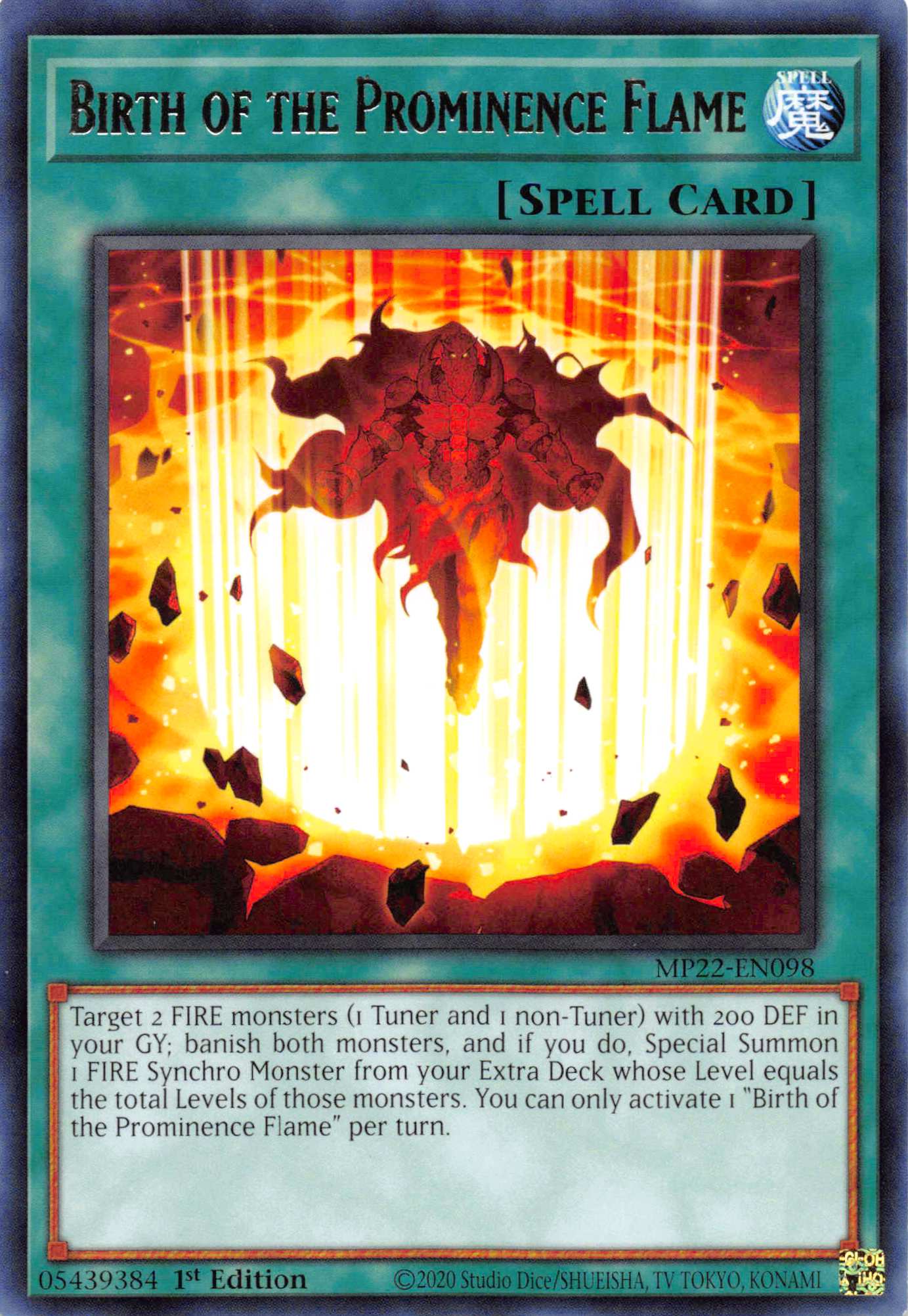 Birth of the Prominence Flame [MP22-EN098] Rare
