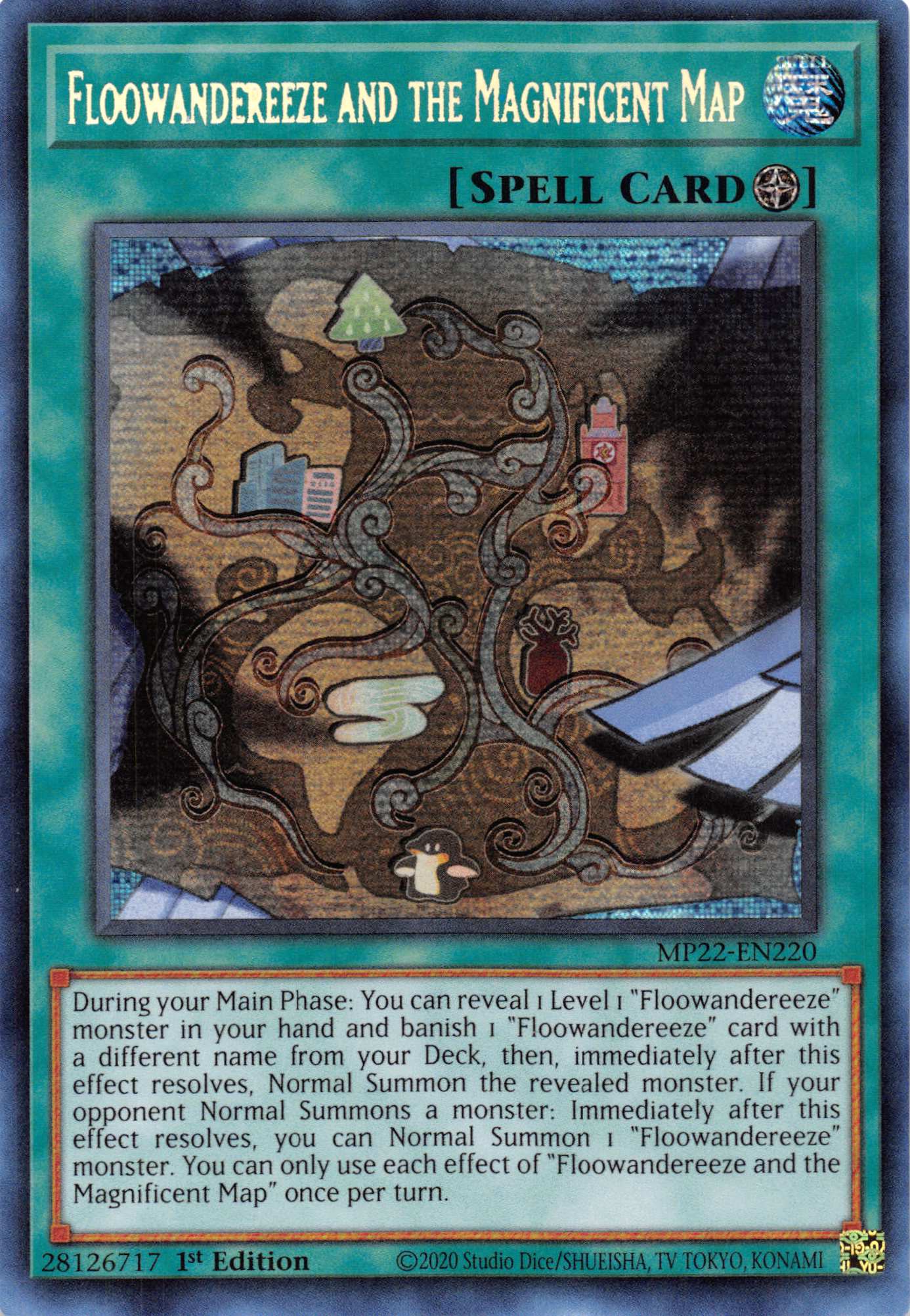 Floowandereeze and the Magnificent Map [MP22-EN220] Prismatic Secret Rare