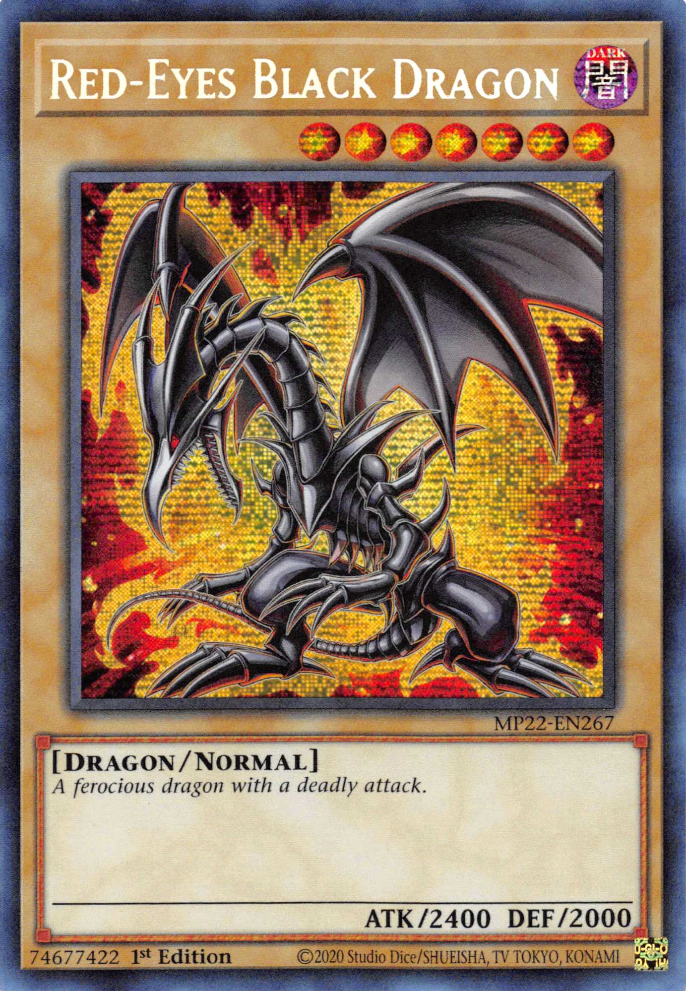 Red-Eyes Black Dragon [MP22-EN267] Prismatic Secret Rare