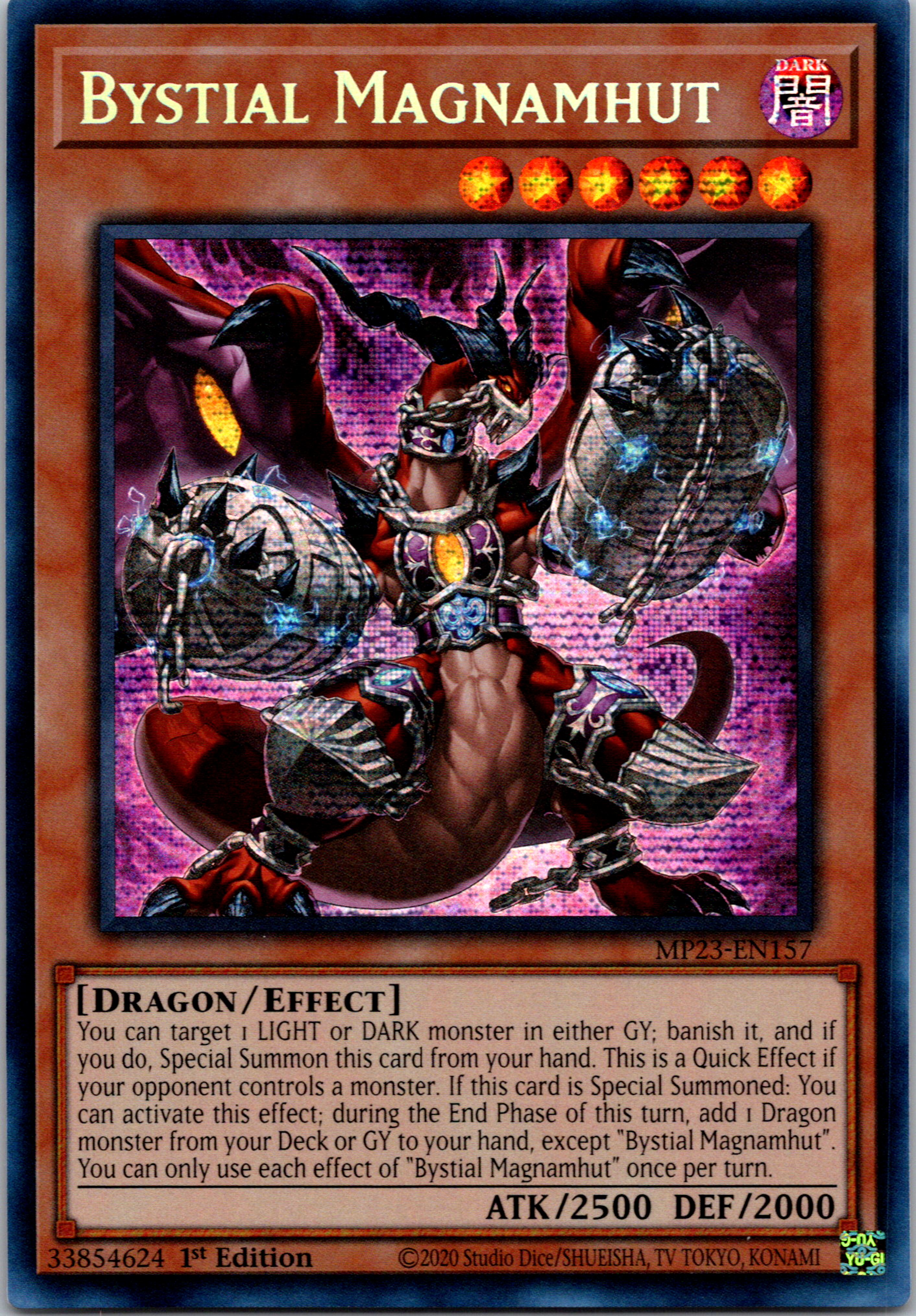 Bystial Magnamhut [MP23-EN157] Prismatic Secret Rare