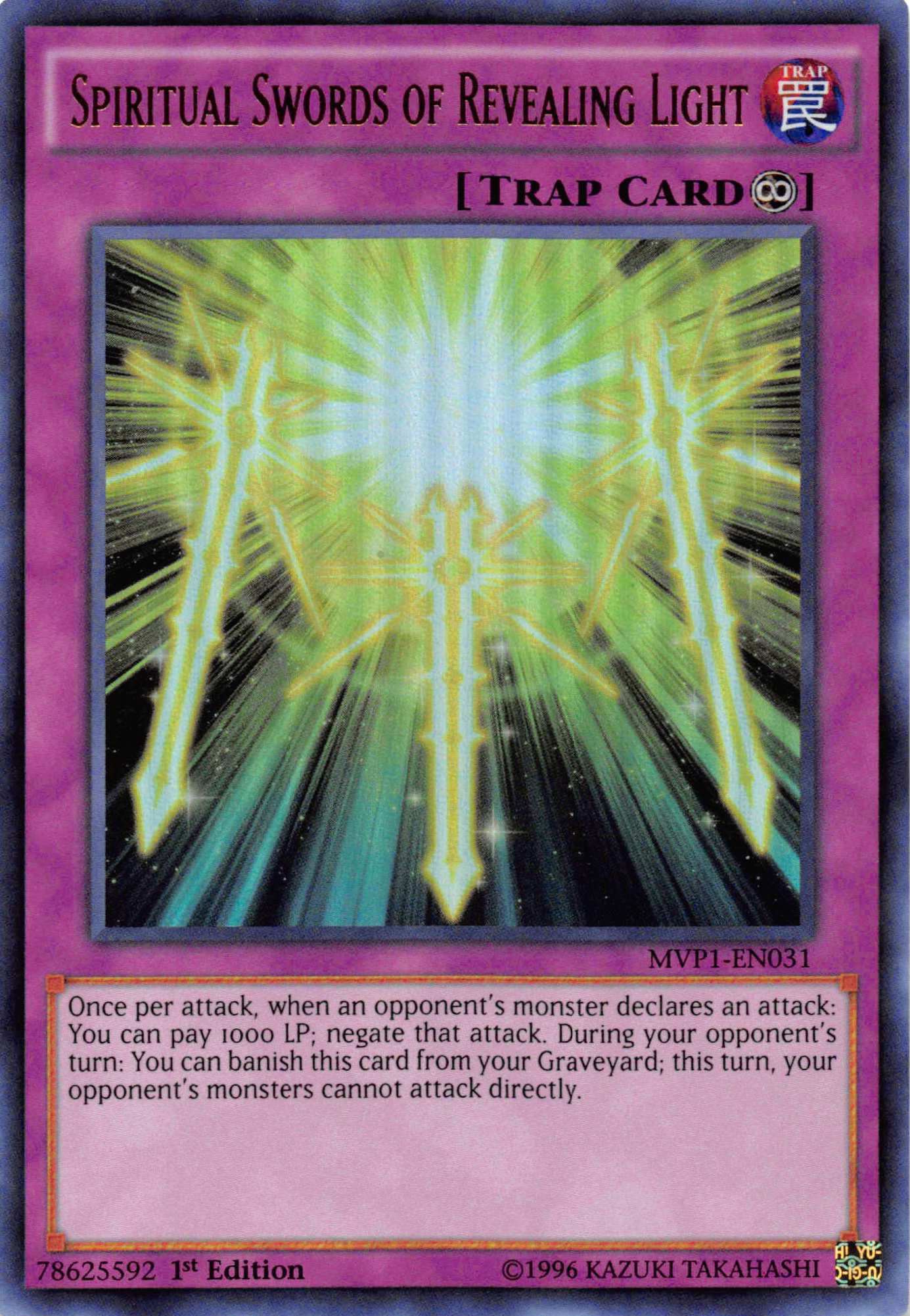Spiritual Swords of Revealing Light [MVP1-EN031] Ultra Rare