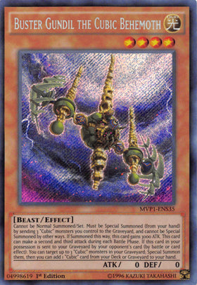 Buster Gundil the Cubic Behemoth [MVP1-ENS35] Secret Rare