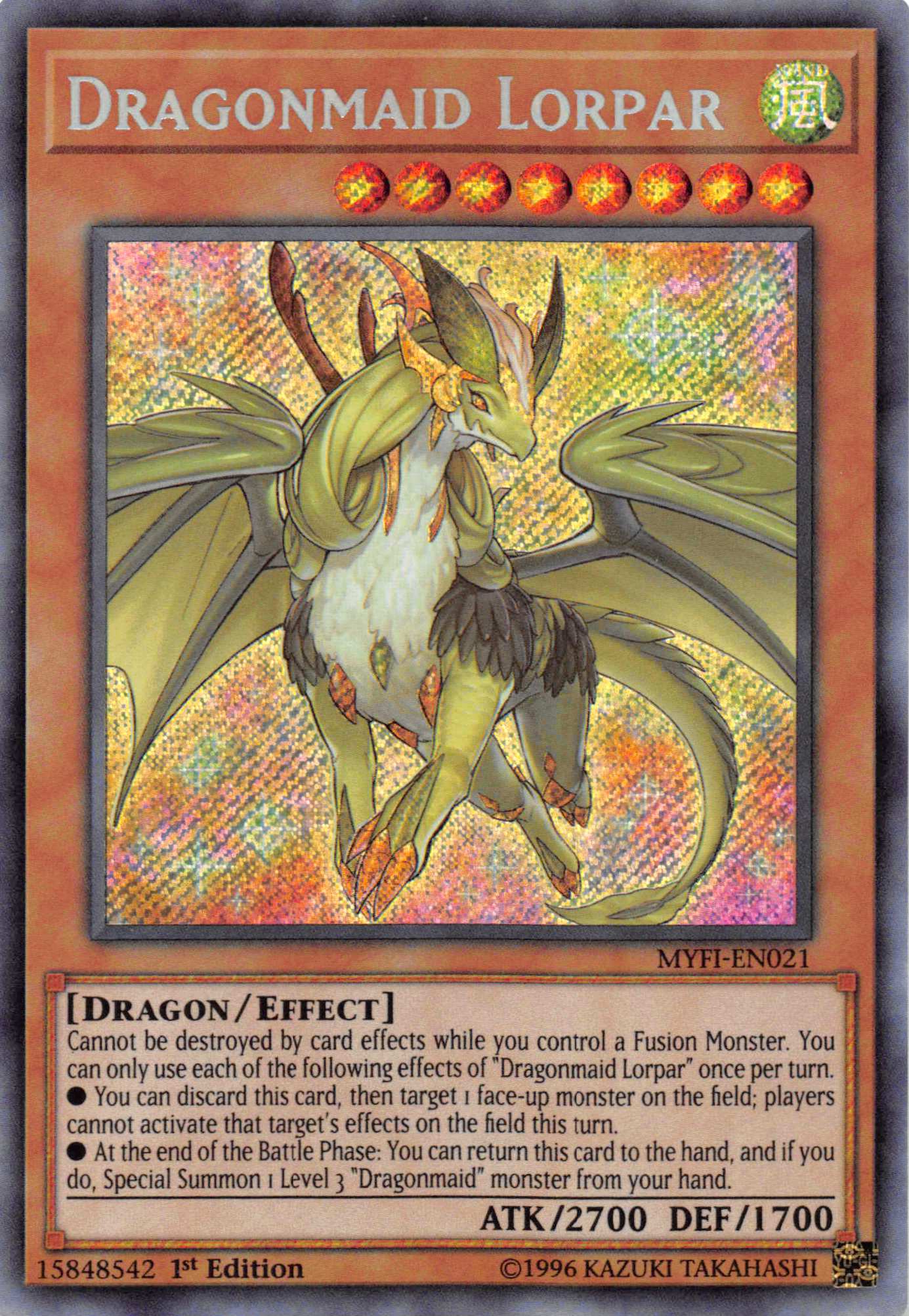 Dragonmaid Lorpar [MYFI-EN021] Secret Rare