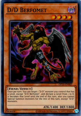 D/D Berfomet [OP19-EN007] Super Rare