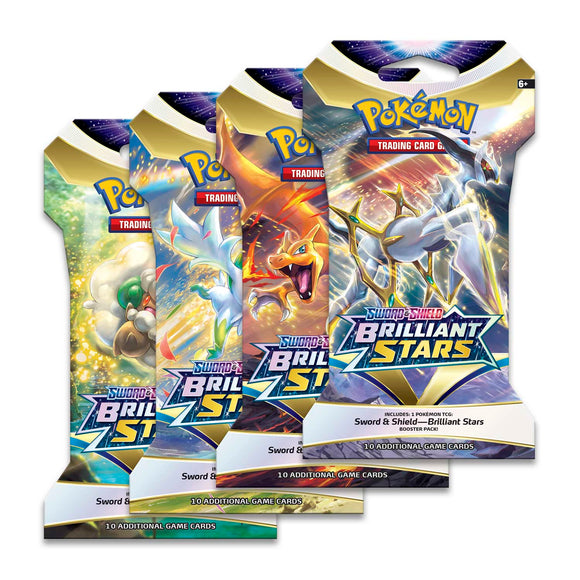 Pokémon TCG: Sword & Shield Brilliant Stars Sleeved Booster Pack - Duel Kingdom