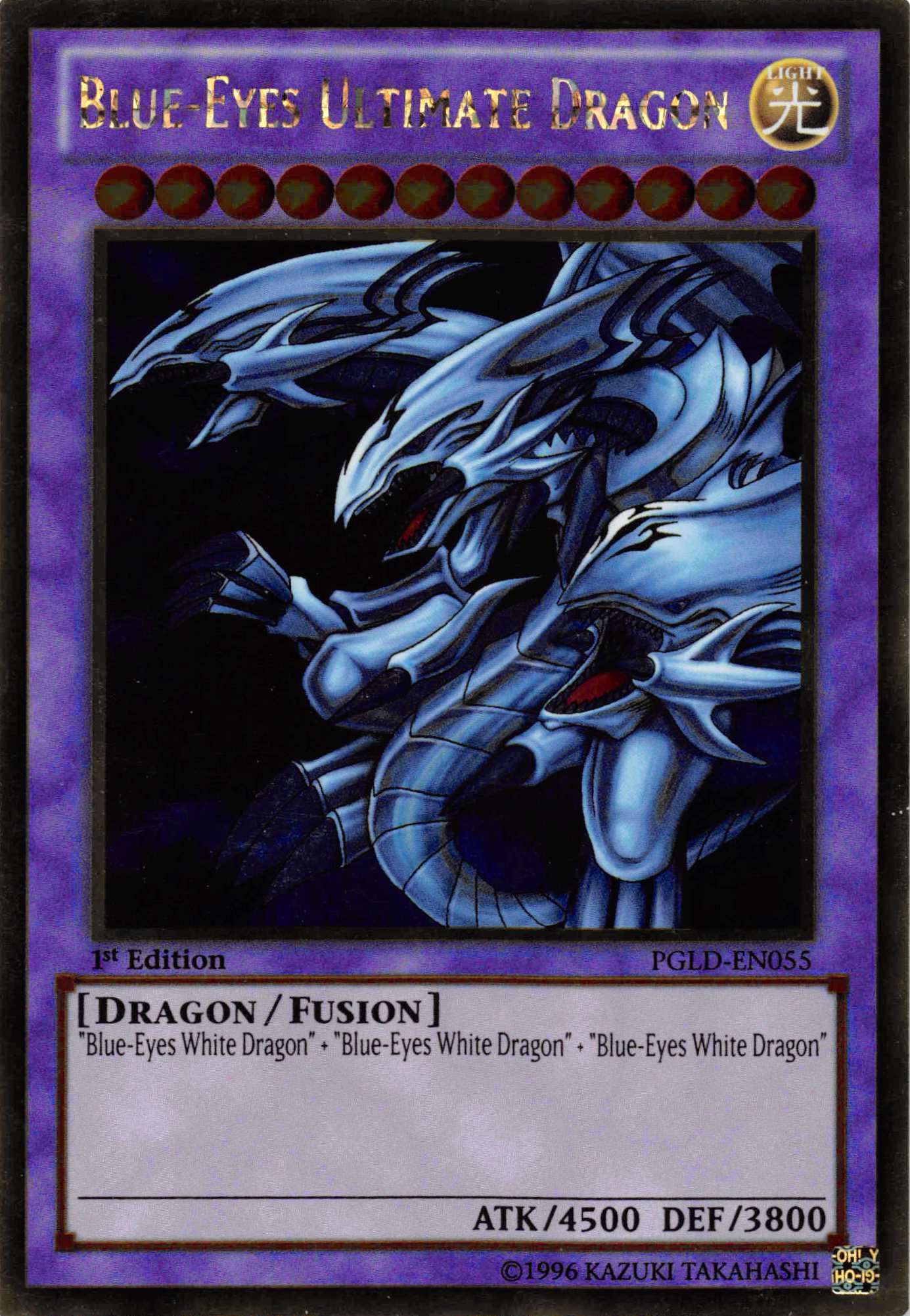 Blue-Eyes Ultimate Dragon [PGLD-EN055] Gold Rare