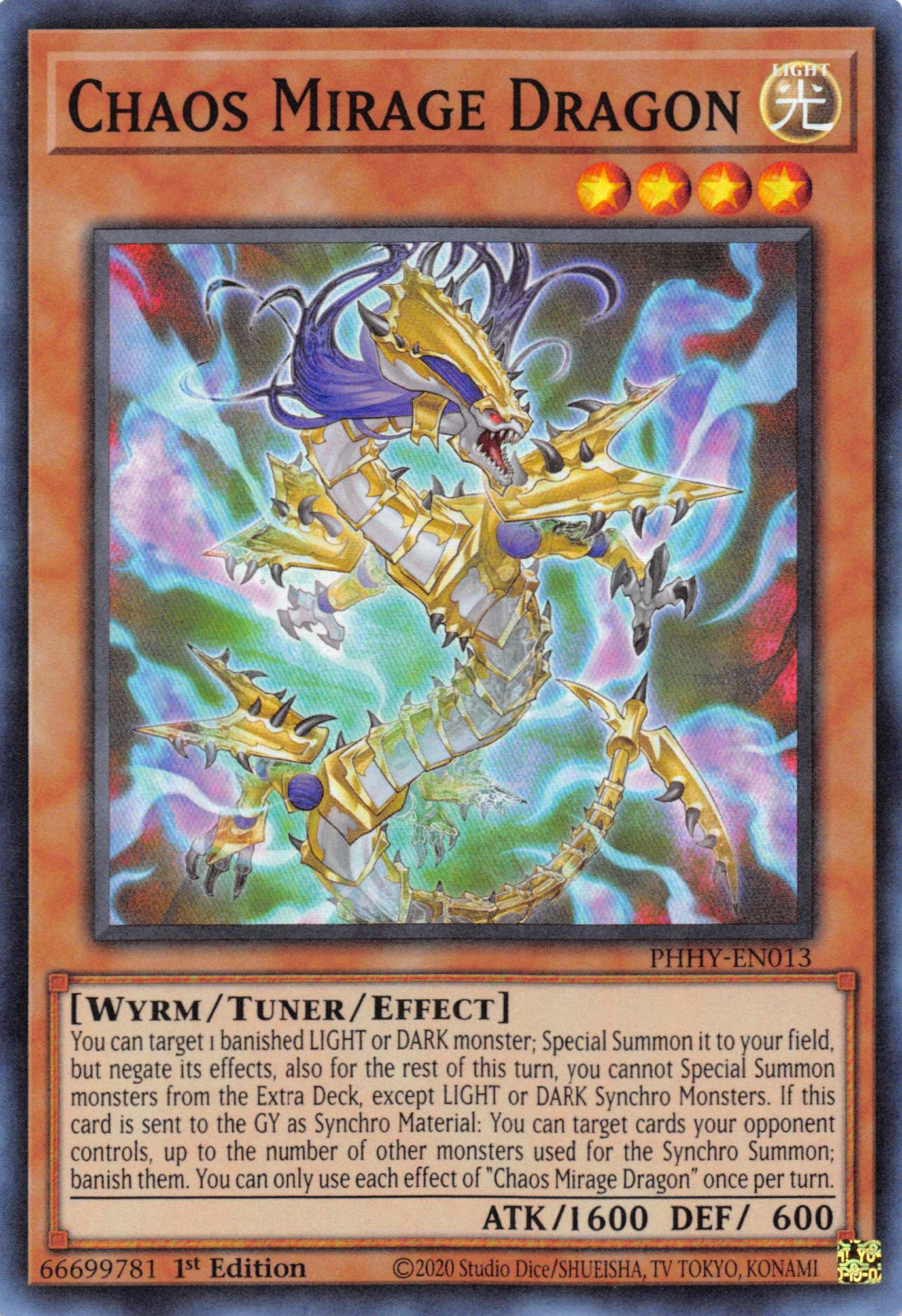 Chaos Mirage Dragon [PHHY-EN013] Super Rare