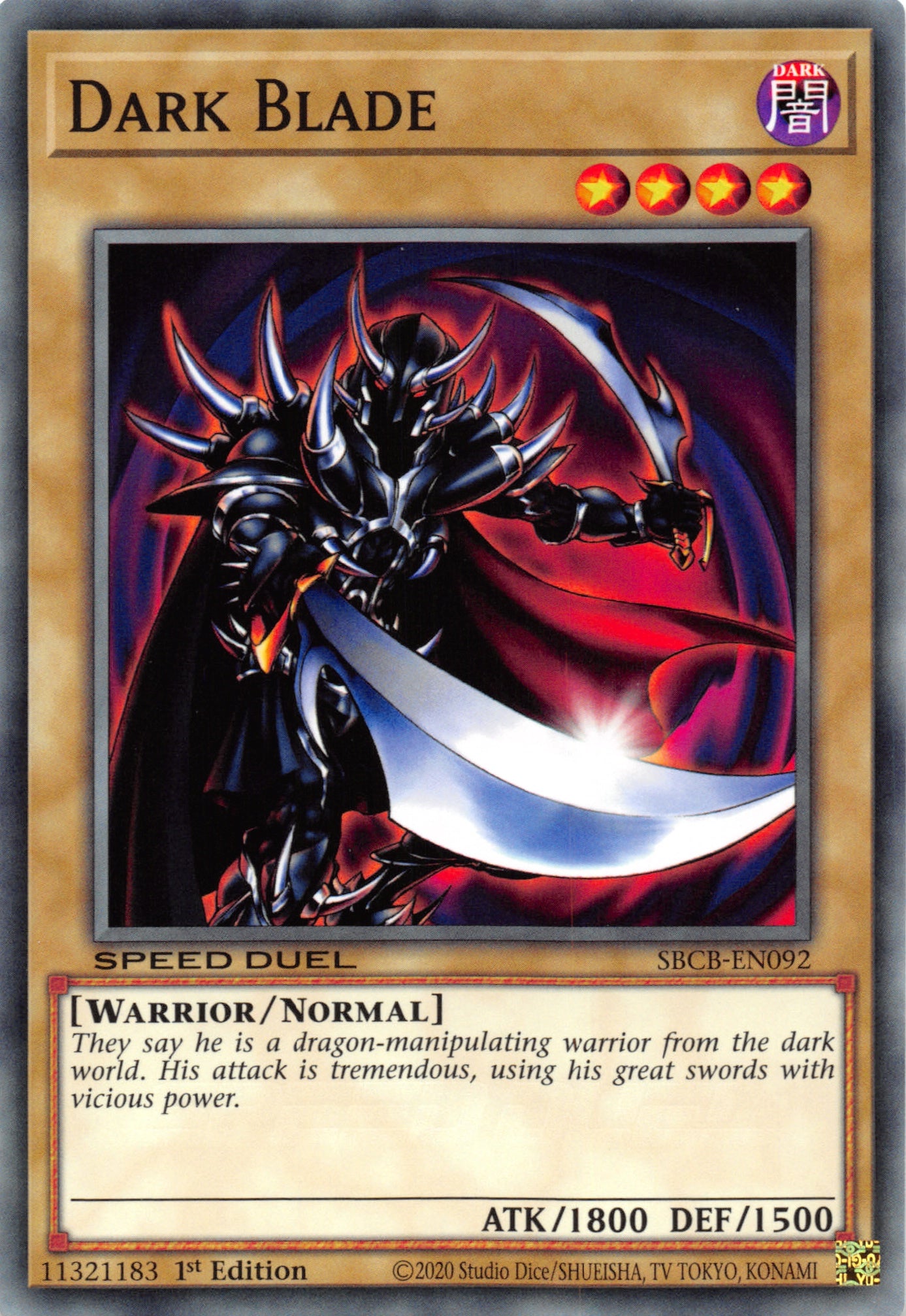 Dark Blade [SBCB-EN092] Common - Duel Kingdom
